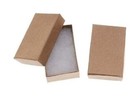 6 Pack Brown Kraft Cotton Filled Color Cardboard Neck  Ring  Earring  Pendant   