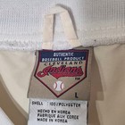 Cleveland Indians Jacobs Field Puma Windbreaker Pullover Cream Mens L Vintage 