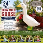 Porch Goose Statue Original Union 24    Inches Tall For Dressing Usa Blow Mold