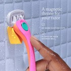 Billie Women s Razor Kit 5 Blade Shaver 1 Handle 2 Refills Magnetic Holder Pink
