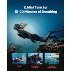 Mini Scuba Diving Tank Kit 1 L Oxygen Tank Depth Refillable Snorkel Air Tank Kit