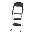 3 Step Ladder With Handrails   Attachable Tool Bag 500 Lbs Folding Stool Ladder