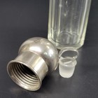 Victorian Cut Glass Scent Bottle With Silver Plated Top And Ground Stopper 6 75 