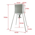 Steel 450lb Gravity Feeder Zinc-plated For Deer Turkey Big Wild Game Hunting