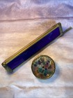Vtg    88 Artist Signed Stained Leaded Glass Kaleidoscope 10    Case Barkschat