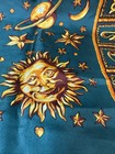 Gorgeous Zodiac Astrological Sun Moon Signs Scarf Green Gold