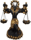 Ebros Ancient Egyptian God Anubis Statue By Ankh Altar Weighing The Heart Agains