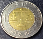 2016 Ethiopia 1 Birr Km  78  nice Coin  Us Seller Combined Shipping Refund