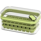 Ice Cube Trays For Freezer Ice Cube Tray With Lid And Bin 2 Layers Of 64 Cells