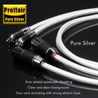 Pair Pure Silver Singal Cables Rca To Xlr Male Plug Hifi Audio Interconnect Cord