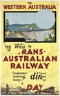 Western Australia Railway 1955 Vintage Travel Poster Mundaring Weir Art Print