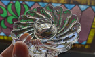 Fostoria Colony Swirl Bobeche Queen Anne Candelabra 10pin no Prisms  Rare  read 
