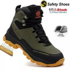 Waterproof Work Boots Mens Safety Shoes Steel Toe Botas De Trabajo Para Hombre