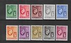 British Virgin Is  Scott  75-85 1938-47 George Vi Short Set- Mint Xlight Hinged