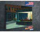 Nighthawks Canvas Print By Edward Hopper  Painting Reproduction  Home Wall Art