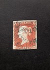 Queen Victoria Penny Red Sg 8 Used Blue Town Postmark Longtoft Peterborough G 