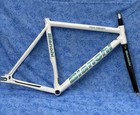 Bianchi Pista Concept 2007 Fixed Gear Track Bike Frameset 55cm Rare White celest