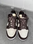 Nike Dunk Low Shoes Women Size 7 Brown White Leather Sneakers Fj4734-100
