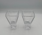 Set Of 2 Square Martini Glasses Joyjolt  8 Ounce  Clear Glass  Cocktail
