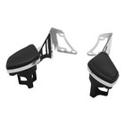 Adjustable Rear Passenger Armrests Drink Holder Fit For Harley Touring 1997-2013