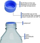 1000ml Glass Round Media Storage Bottles With Gl45 Screw Cap  Borosilicate Glass