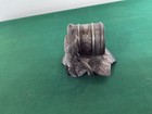 Antique Meriden Victorian Era Silver Plated Figural Napkin Ring Bird On Stem