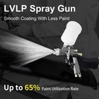 D1 Lvlp Air Spray Gun Premium Kit W 1 3 1 5  1 7 2 0mm Nozzle Car Wall Paint Gun