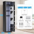 3-5 Gun Safe 54   Biometric Fingerprint Gun Safe For Rifle And Pistol With Shelf