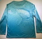 Nwt Reel Legends Tec Fish Marlin Sea Jet Long Sleeve 5t Teal Blue Swim Shirt  24