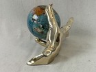 Alexander Kalifano Gemstones   Brass World In Hand 10    Long X 6    Open Box