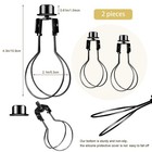 Honoson Bulb Lamp Shade Light Clip Adapter Includes 4 29 Inches  Black