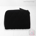 New        Vera Bradley Classic Black Microfiber Petite Zip Around Wallet Rfid Roses