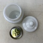 Vintage Milk Glass Apothecary Jar Vanity Powder Jar With Lid