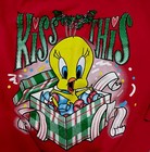 Looney Tunes Vtg 90 s Tweety Bird Kiss This Christmas Ugly Sweatshirt 18 20w Usa