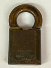 Brass Padlock Marked Usn - No Key Vintage
