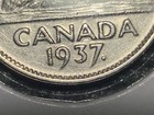 Canada 1937 5 Cents Dot Nickel King George Vi Circulated   1  one  Coin From Lot