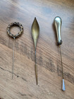 Lot Of 3 Antique Victorian Hat Pins