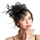 Fascinator Women Kentucky Derby Hat Tea Party Headband Flower Cocktail Mesh
