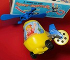 Rare Vintage Boxed Yone Japan Wind Up Toy Kiddy Copter Japanese Toy Working