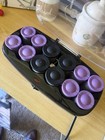 Conair Heated Medium Barrel Electric Hair Rollers Set Black And Purple