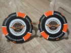 Genuine Harley Davidson Emblem Poker Chip - St Thomas Usvi - Black   Orange
