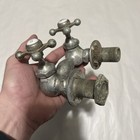 Antique Nickel Brass Hot Cold Porcelain Sink Faucets