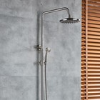 Brushed Nickel Clawfoot Tub Faucet Floor Mounted Bathtub Filler Tap W handshower