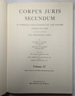 Corpus Juris Secundum Encyclopedia Cjs Law Book Vol  27 Discover Divisional