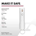 Sabre 2-in-1 Pepper Spray   Alarm Snow White