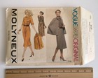 1970s Vogue Paris Original 1733 Molyneux Misses Dress Cape Sewing Pattern Sz 14