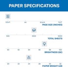 Hammermill Printer Paper 24 Lb  8 5 X 11 - 5 Ream  2 500 Sheets  97 Bright