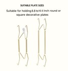 Plate Hangers For The Wall 10 Pack For 9-11 Inch Art Plate Wire Holder