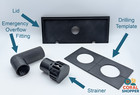 Easyflow Overflow With Accessories Kit For Saltwater   Reef Aquarium  Diy 800gph