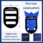 Pocket Square Holder Organizer For Men  Prefolded - 10 Piece Set